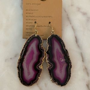 Dara Ettinger ALICE Agate Slice Earrings